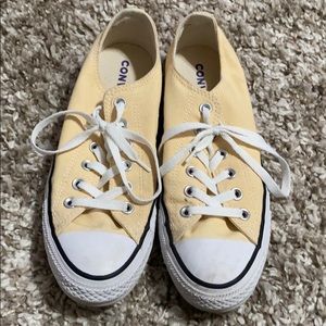 Converse All Star yellow sneakers